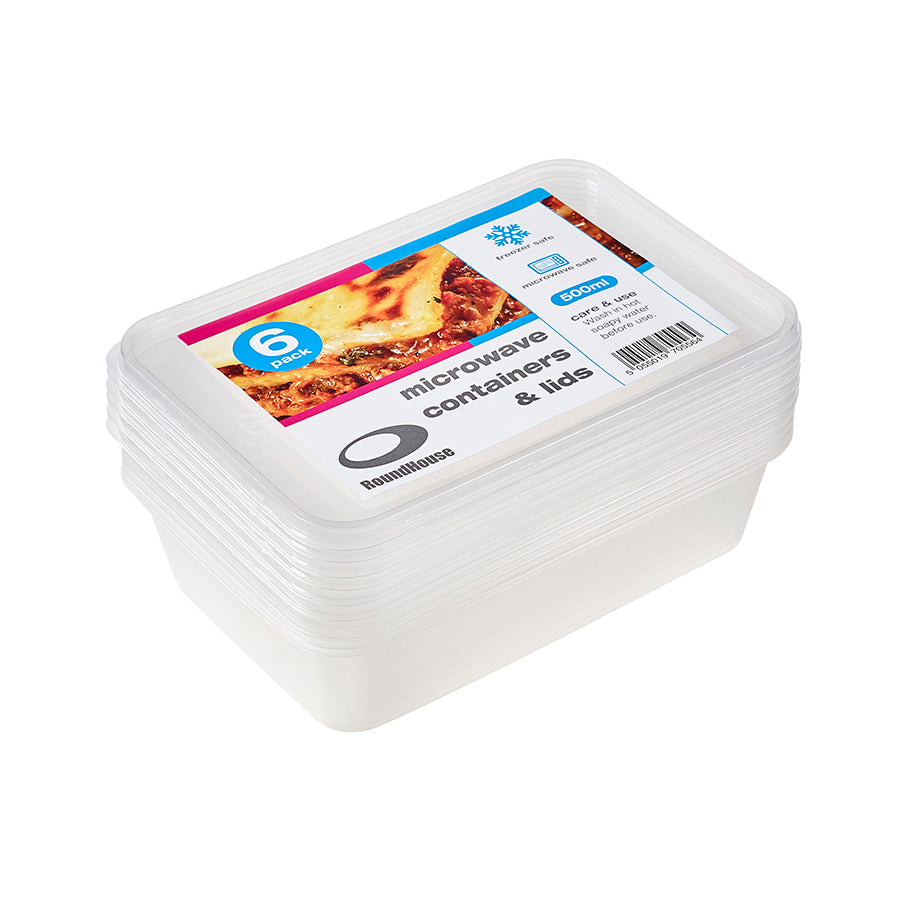 500ml Rectangle Microwave Container