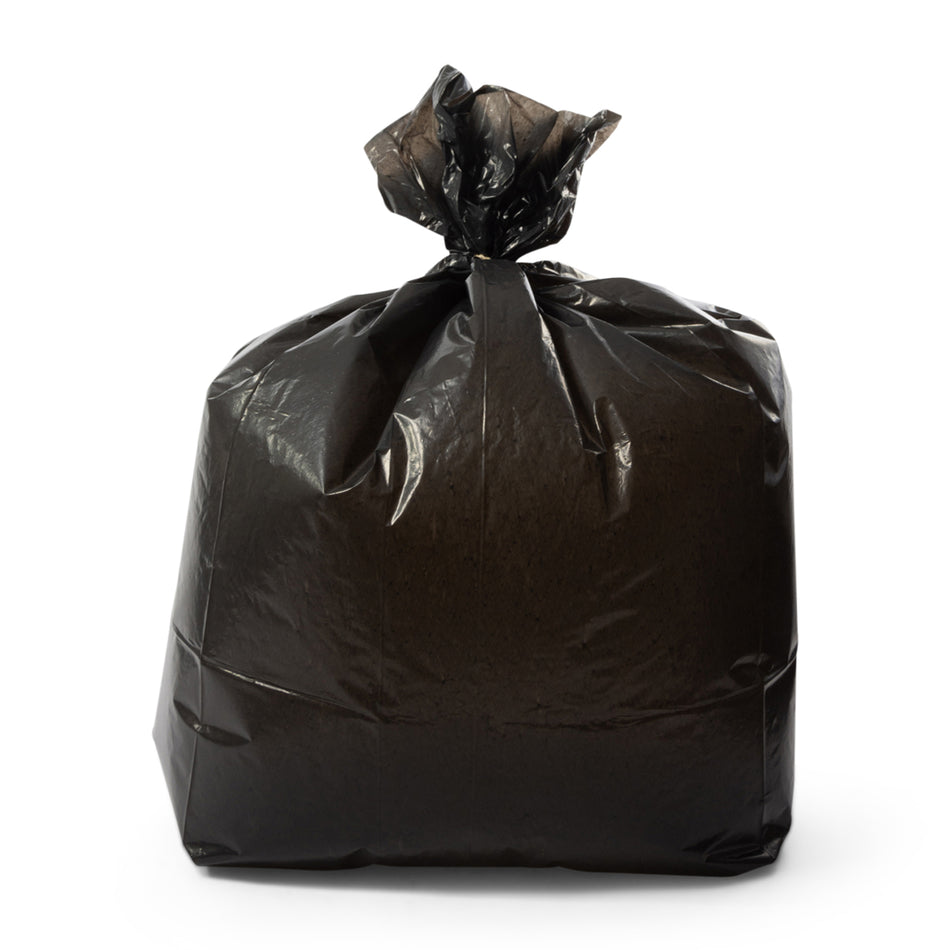 200 pcs 457mm x 725mm x 975mm 180g Loose Recycled Refuse Waste Sacks Black