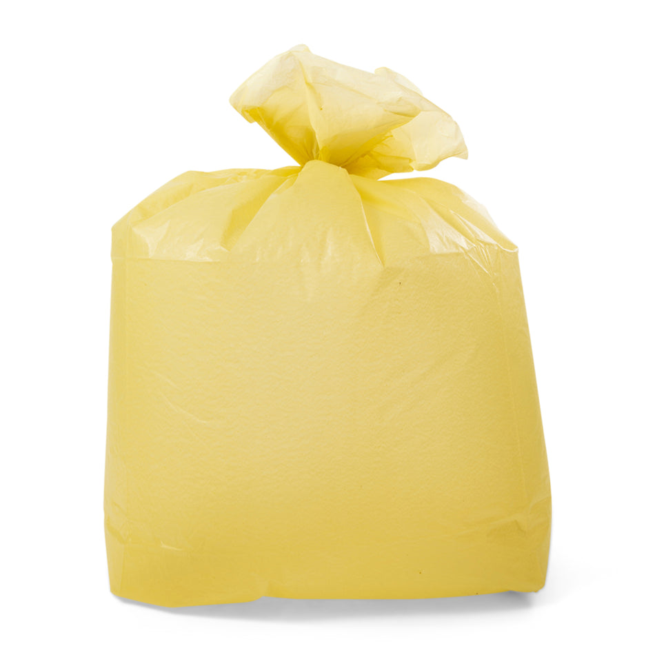 200 pcs Yellow Loose Recycled Refuse Waste Sacks Bags