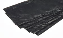 100 pcs 560mm x 850mm x 1190mm 280g Loose Recycled Refuse Sacks Black