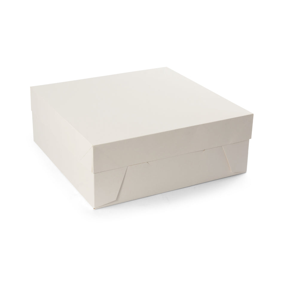 25 pcs (16") 400mm Square 2 Piece Cake Box