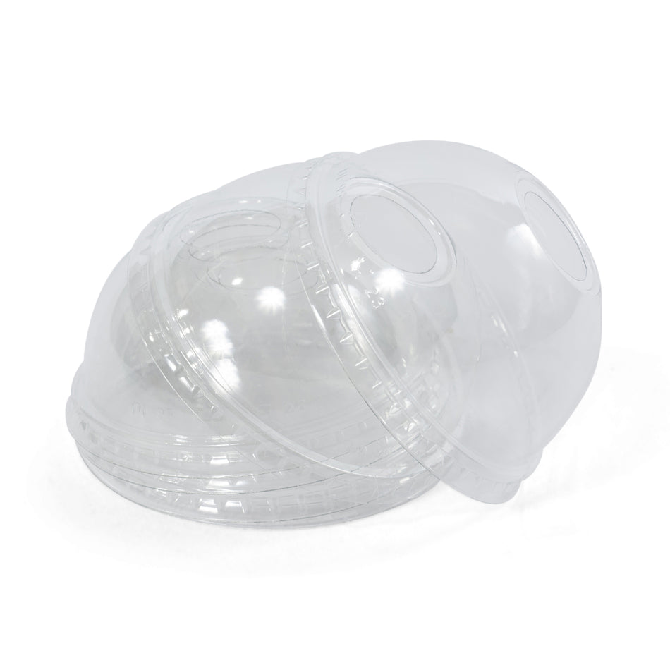 1000 pcs Fits 12oz & 16oz Clear Dome Plastic Smoothie Cup Lids