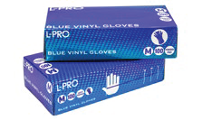 10 Boxes Lightly Powdered Large Vinyl Gloves