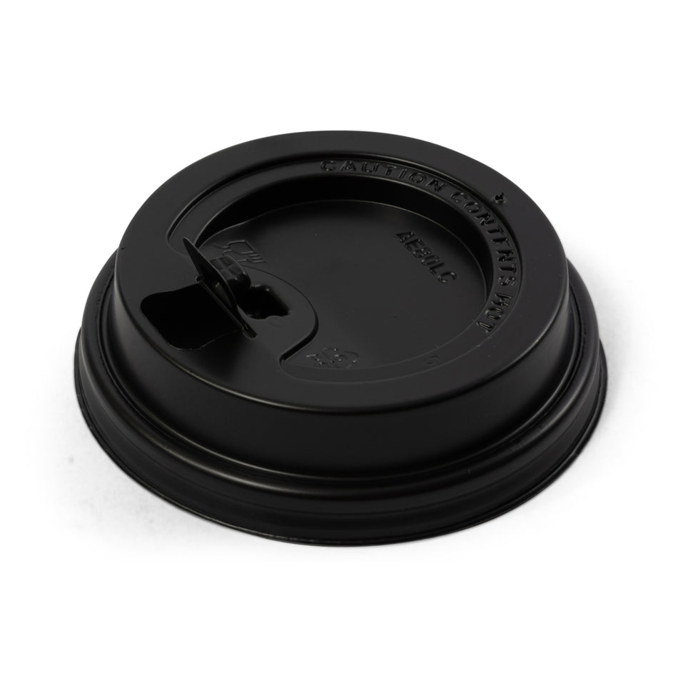 1000 pcs 3" 80mm Black Coffee Cup Lids