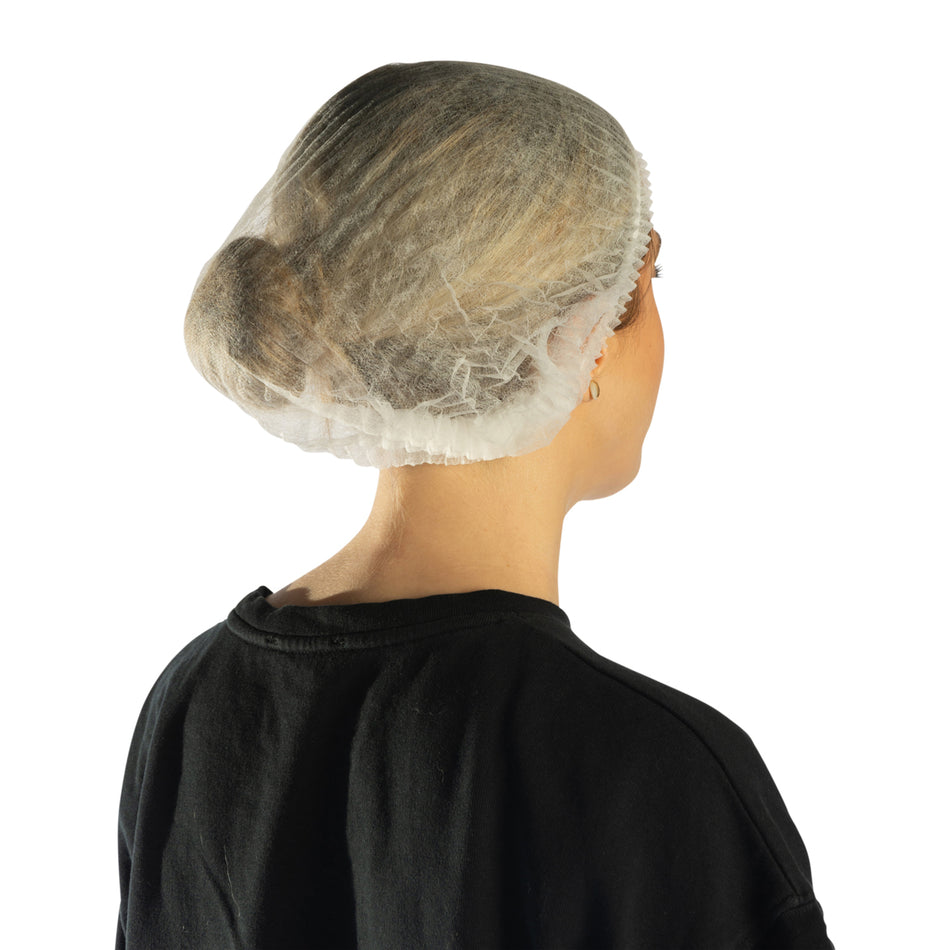 1000 pcs Hygiene Hair Nets Mob Caps White