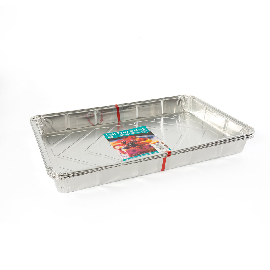 48 pcs 320mm x 205mm Rectangular Aluminium Foil Traybake Tins