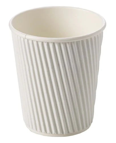 500 pcs 16oz White Ripple Coffee Cups