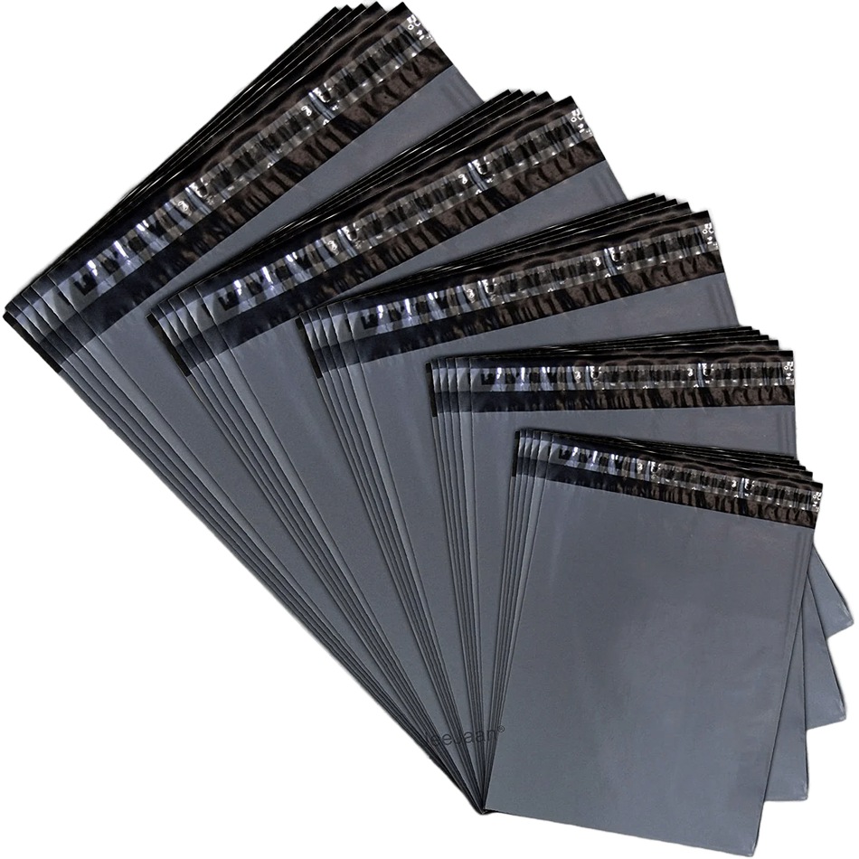 1000 pcs 10" x 12" Grey Mailing Bags