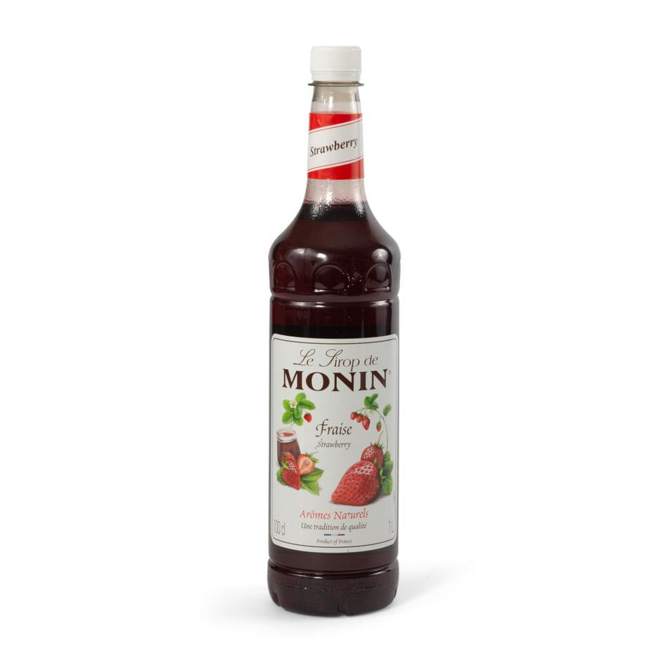 6 Bottles 1 Litre MONIN Strawberry Drink Syrup